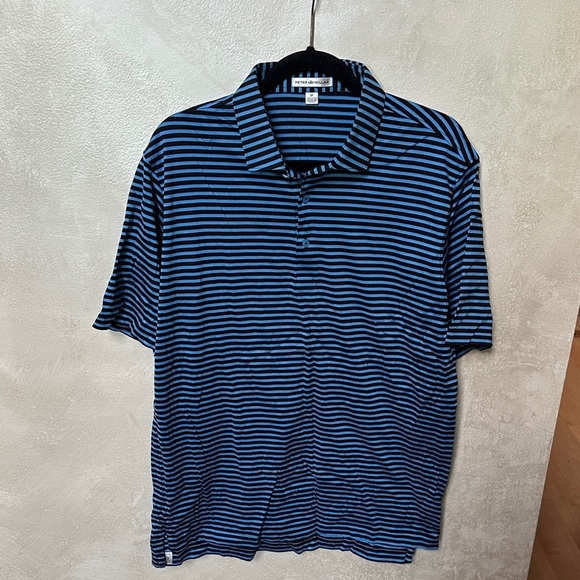Peter Millar Other - Peter Millar Men's Blue and Black Striped polo